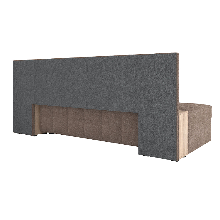 Даллас М / диван - кровать велюр джоя 014 кофе/ЛДСП дуб сонома новая упаковка